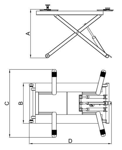 AMGO MR06 Portable Mid Rise Lift