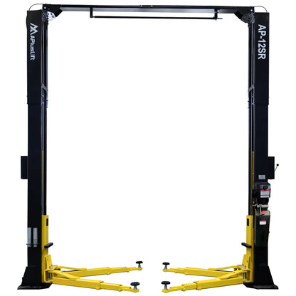 APlusLift 12,000LB 2-Post Overhead Single Release Direct Drive Car Lift with 3 Year Warranty - AP-12SR